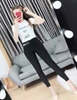 Quần Legging lưng sọc trắng