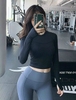Áo tập crop tay dài lưới ngực