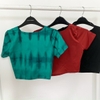 Áo tập croptop nơ dây vn
