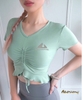 Áo tập croptop rút dây giữa vn