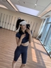Bộ tập lửng gối croptop Gym Icon