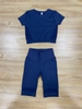Bộ tập lửng gối croptop Gym Icon