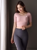 Áo tập croptop xoắn lưng - có mút sẵn