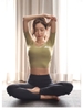 Áo tập croptop xoắn lưng - có mút sẵn