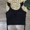 Áo tập 3 lỗ croptop rút tay bèo