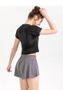 Áo tập croptop pha lưới 021
