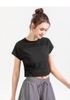 Áo tập croptop pha lưới 021