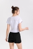 Áo tập croptop pha lưới 021