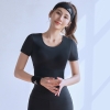 Áo tập crop thun dây cc 021