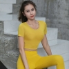 Áo tập crop thun dây cc 021