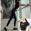 Bộ croptop đan dây có sẵn mút