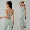 Bộ tập dài nơ bra dây đôi cài sau