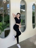 Bộ tập dài crop mitao trơn