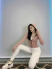 Áo khoác crop dệt 056