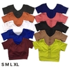 Áo croptop cổ tim