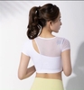 Áo croptop phối lưới vai