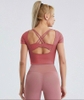 Áo croptop hở ngực đan dây