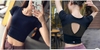 Áo croptop khoét lưới