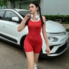 Bộ tập Yoga Jumpsuit yếm đùi TK