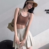 Áo tập bra gân cài sau
