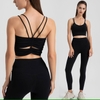 Áo tập bra crop rút NK 263