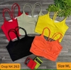 Áo tập bra crop rút NK 263