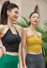 Áo tập bra crop nhún 261