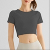 Áo tập croptop thun trơn NK 411