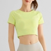 Áo tập croptop thun trơn NK 411