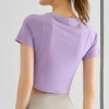 Áo tập croptop thun trơn NK 411