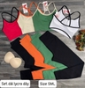 Bộ tập dài lycra chéo dây