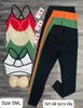 Bộ tập dài lycra chéo dây