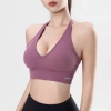 Áo tập bra yếm dệt gân naqi 513