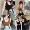 Áo tập bra crop dây khoen QC