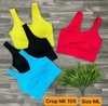 Áo tập bra crop dệt NK 105
