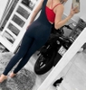 Bộ tập Yoga Jumpsuit phối màu