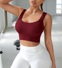 Áo tập bra croptop dệt sẵn mút