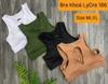 Áo tập bra khóa lycra 186