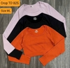 Áo tập croptop dệt tay dài 825