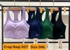 Áo tập bra crop dệt naqi 007