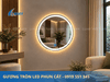 Gương tròn LED phun cát