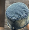 Mũ Nón Bucket Jean Denim Thêu Bướm Tua Rua CC44