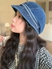 Mũ Nón Nồi Beret Jean Denim Đính Cúc Thời Trang Cá Tính CC29