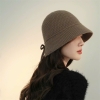 Mũ Nón Len Thắt Nơ Xẻ Vành Thời Trang CC49