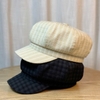 Mũ Beret Trái Bí Kaki Kẻ Caro CC62