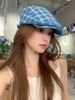 Mũ Nồi Beret Mỏ Vịt Kẻ Caro Thời Trang CC66