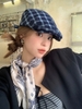 Mũ Nồi Beret Mỏ Vịt Kẻ Caro Thời Trang CC66