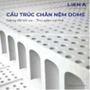 Đệm Cao Su Liên Á L'A Dome Grey 10 cm