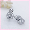 Khuyên tai Viền tròn ôm Hoa 4 cánh  3231VG26E