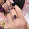 Nhẫn bạc đá màu tự nhiên